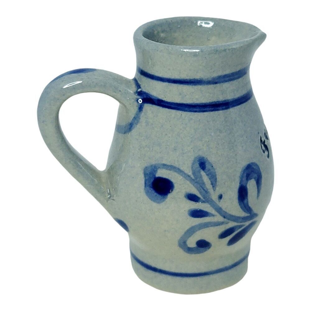Vintage Mini Salt Glazed Pitcher mini Frankfurt Am Main 2.5" Tall - Picture 4 of 9
